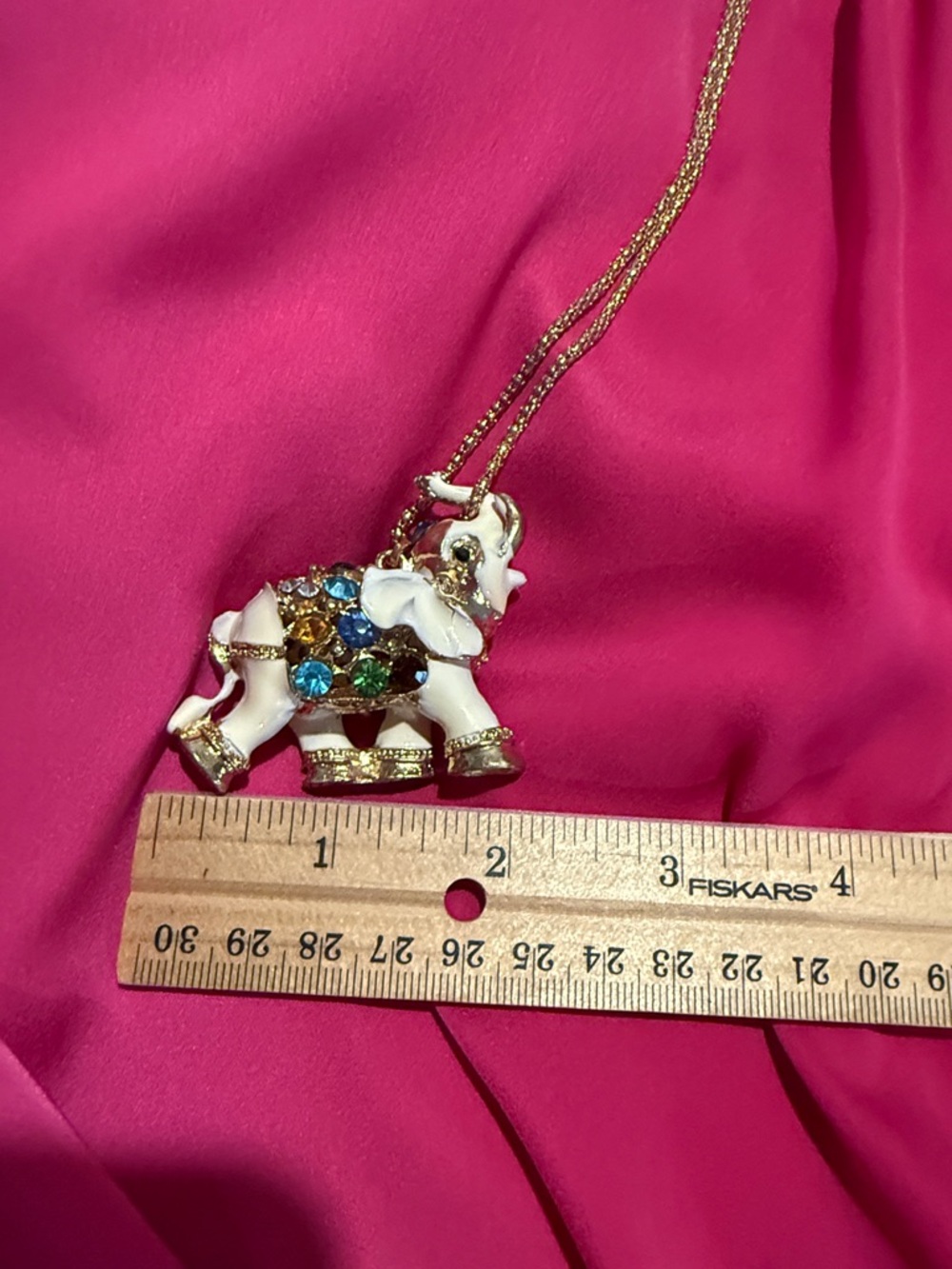 Betsey Johnson Elephant Necklace - Picture 6 of 8